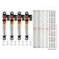 INJORA 43mm Aluminum Threaded Double Barrel Shocks Dampers for Axial SCX24(Gold)