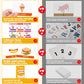 60 Cards, 120 Pictures Educational Toddler Flash Cards For Toddlers 3,4,5,6 Years, Preschool Kindergarten Toddler Learning Toys, Professional,Food,Drink, Transportation, Feeling, Behavior