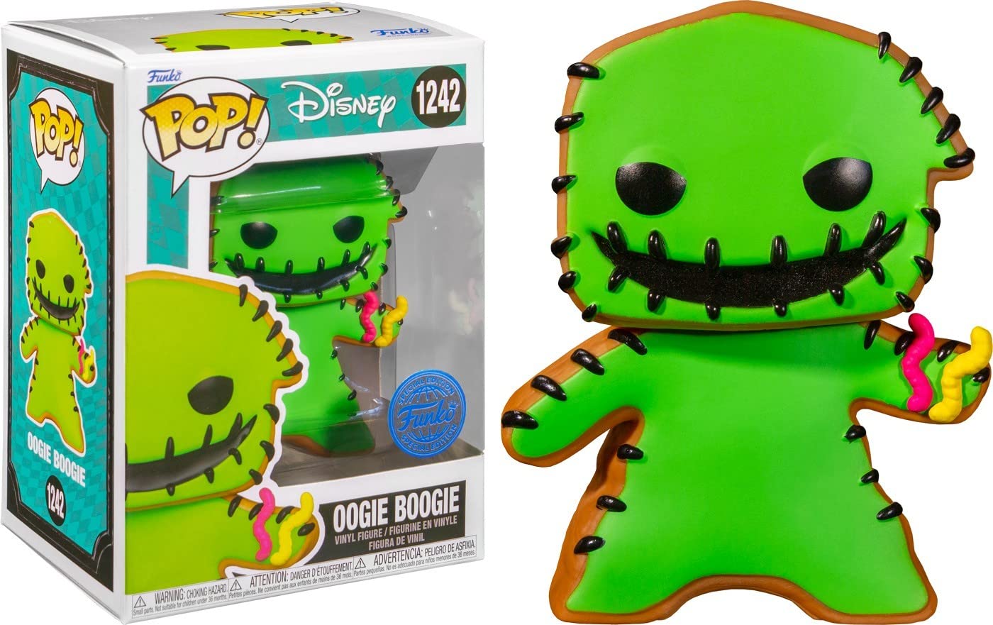 Funko POP! The Nightmare Before Christmas Gingerbread Oogie Boogie Figure, Multicolor, Model FUN67716