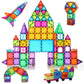 Bmag Magnetic Tiles, 120 Pcs Magnetic Building Blocks, 3D Magnet Tiles For Kids Boys Girls, Stem Construction Building Set, Stacking Toys With 2 Car