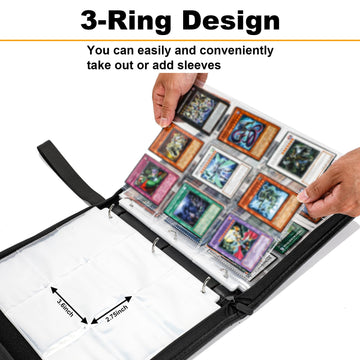 KarlyPro 990+Pockets Trading Card Holder Binder with Zipper for Y-G-O Cards  MTG  TCG Cards  990 Cards Capacity