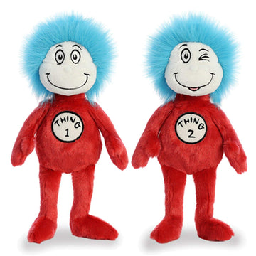 Aurora Plush Bundle Of 2, 12' Thing 1 & Thing 2, Multicolor