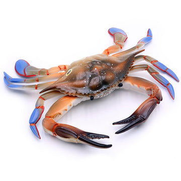 Higherbros Large Crab Toys Sea Life Animal Toys Ocean World Realistic Marine Animal Creature Action Figure, Birthday Cake Copper