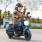Costzon Toddler Motorcycle, 6V Battery Powered Electric Motorcycle With Detachable Training Wheels, Soft Start, Headlights & Music, Kids Motorcycle Ride On Toy For Toddlers Boys 18+ Months (Blue)