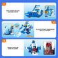 Super Wings Large World Aircraft Playset with 2 Supercharge Jett  Air Moving Base  Mini Figures Air Toys  Preschool Toy  Set Kids Gift for 3 4 5 Year Old Boys Girls  Blue