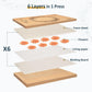 wisedry Flower Press Kit, 10 x 6 inch, 6 Layers, Wood, Yellow-Brown, Includes Gift Box & User Guide, Model NFPK-CP034