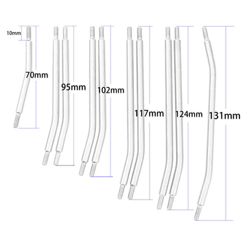 Vgoohobby 10Pcs Stainless Steel Steering Pull Rod Link Linkage Set Compatible with Axial SCX10 90046 90047 1/10 RC Crawler Car,3