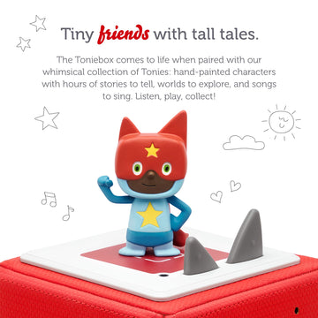 Tonies Superhero Creative Audio Character - Record And Upload Up To 90 Minutes Of Your Own Stories And Songs - Blue/Red