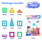 Anbalulu Magnetic Building Tiles Set, 63PCS Multicolor Stacking Blocks, Durable ABS Construction Toys for Kids