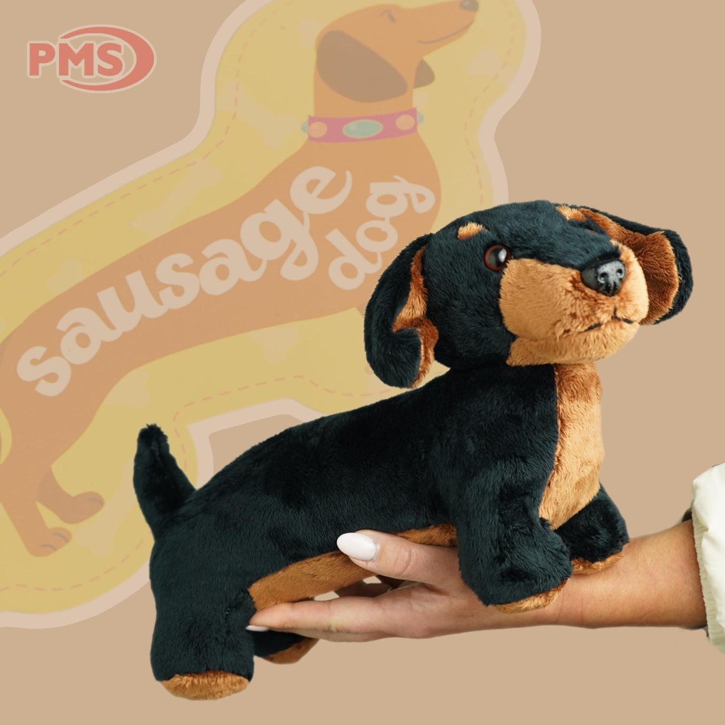 PMS Sausage Dachshund Plush Toy 30cm Soft Stuffed Animal