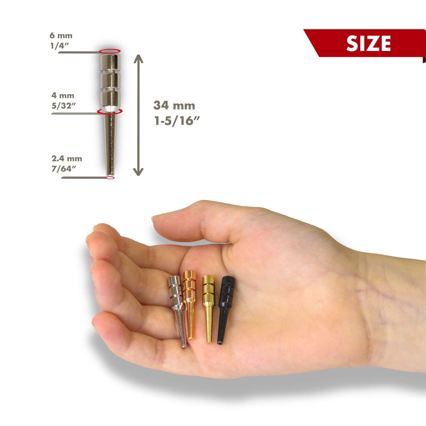 Litomagic Metal Cribbage Pegs For Cribbage Board Game. Work With Regular Peg Board 1/8 Hole Size Like Bicycle Board Games. Pack