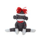 Plushland Adorable Sock Monkey 8 Inches Tall - Soft Realistic Plush Knitted Stuffed Animal Toy Gift - For Kids, Babies, Teens, Girls And Boys (Brown)