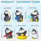 Macarrie 20 Pcs Penguin Figurines Cute Penguin Characters Toys Penguin Figures Cake Toppers Decorations Winter Small Penguin Fig
