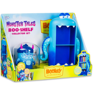 Booksy - Monster Tales Collector Display Set - 1 Mini Monster Bookshelf, 1 Mini Booksy Figure, And 1 Miniature Book Filled With Over 40 Pages Of Illustrations & Storytelling