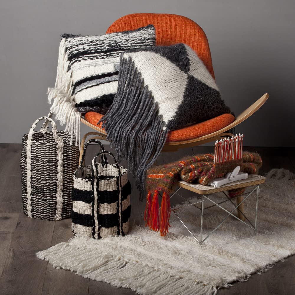 Craft Crush Weaving Loom Craft Kit - Learn to Weave Scarves, Gloves, Home D  cor - Modern Design Mini Craft Kit for Teens & Adul
