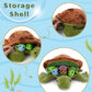 Muiteiur Sea Turtle Plush Toy - Soft Medium Multicolored Stuffed Animal with 3 Baby Turtles for Kids