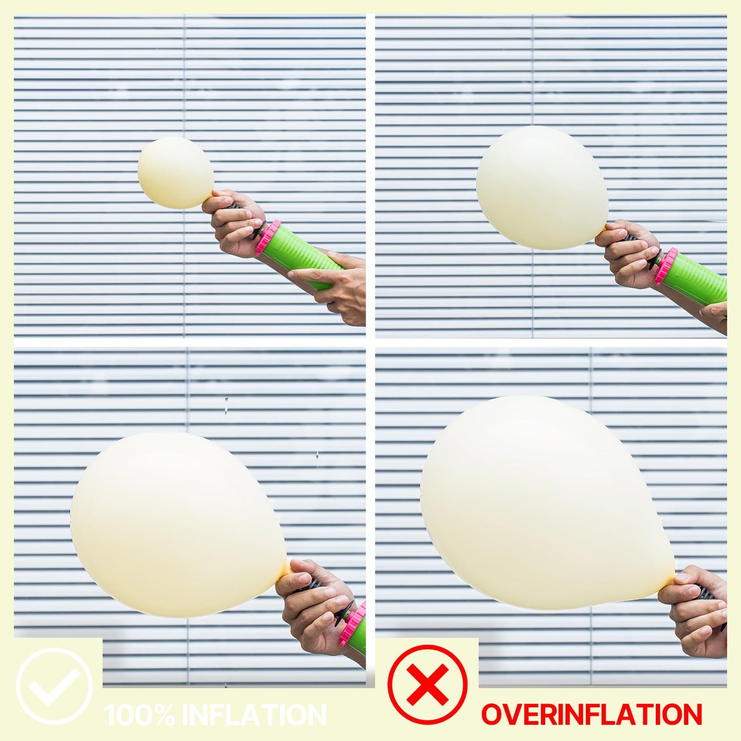 PartyWoo 12 Inch Yellow Balloons, 50 pcs Rubber Balloons for Party Decorations, Birthday & Baby Shower, Pale Yellow - Yellow-Q07