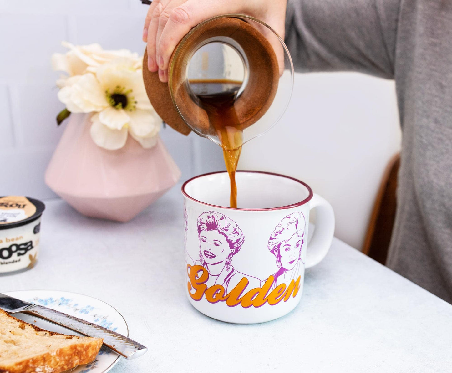 The Golden Girls ''Stay Golden'' Ceramic Camper Mug | Holds 20 Ounces