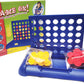 SHUYUE 4 in A Row Board Games Foldable Line up 4 Toys Childrens Educational for Kids Blue