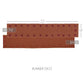 *Burgundy Star Woven Runner, 72&Quot;