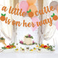 A Little Cutie Is On Her Way Banner, Little Cutie Banner, A Little Cutie Is On The Way Baby Shower Decorations, Girl Orange Theme Birthday Party Decorations Supplies
