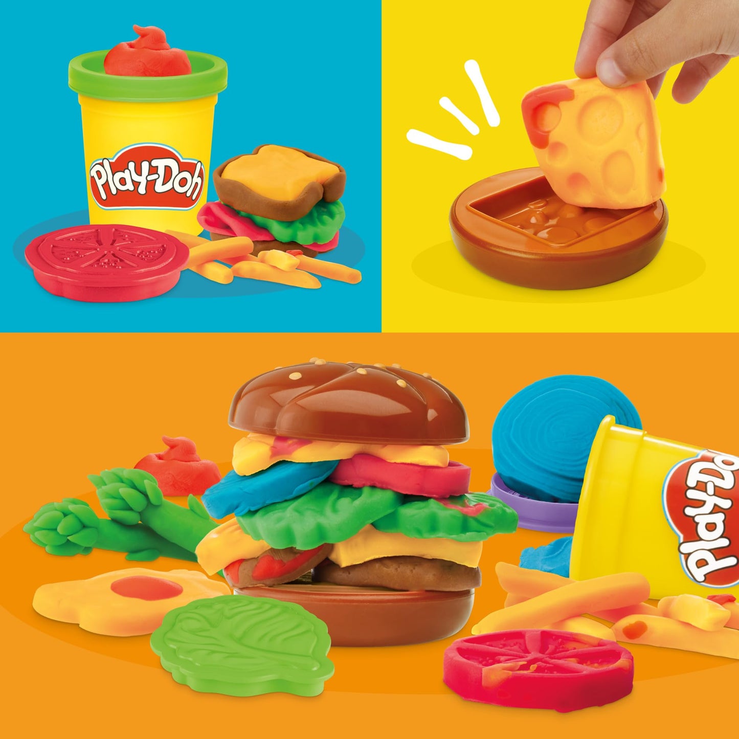 PLAY-DOH Grill Fun Playset, Play Kitchen Toys, Arts & Crafts for Kids 3+ Years