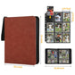 GERMUN 9 Pocket Card Binder  enhanced Zip Trading Card Binder  720 Double Sided Pocket PU Card Collection Binder  Collector Card Album  Card Folder for MTG  TCG  Sports Cards  Game Cards (Brown1)