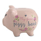 Baby Essentials My First Piggy Bank - Ceramic, Flowers Design for Boys and Girls, Model 3164