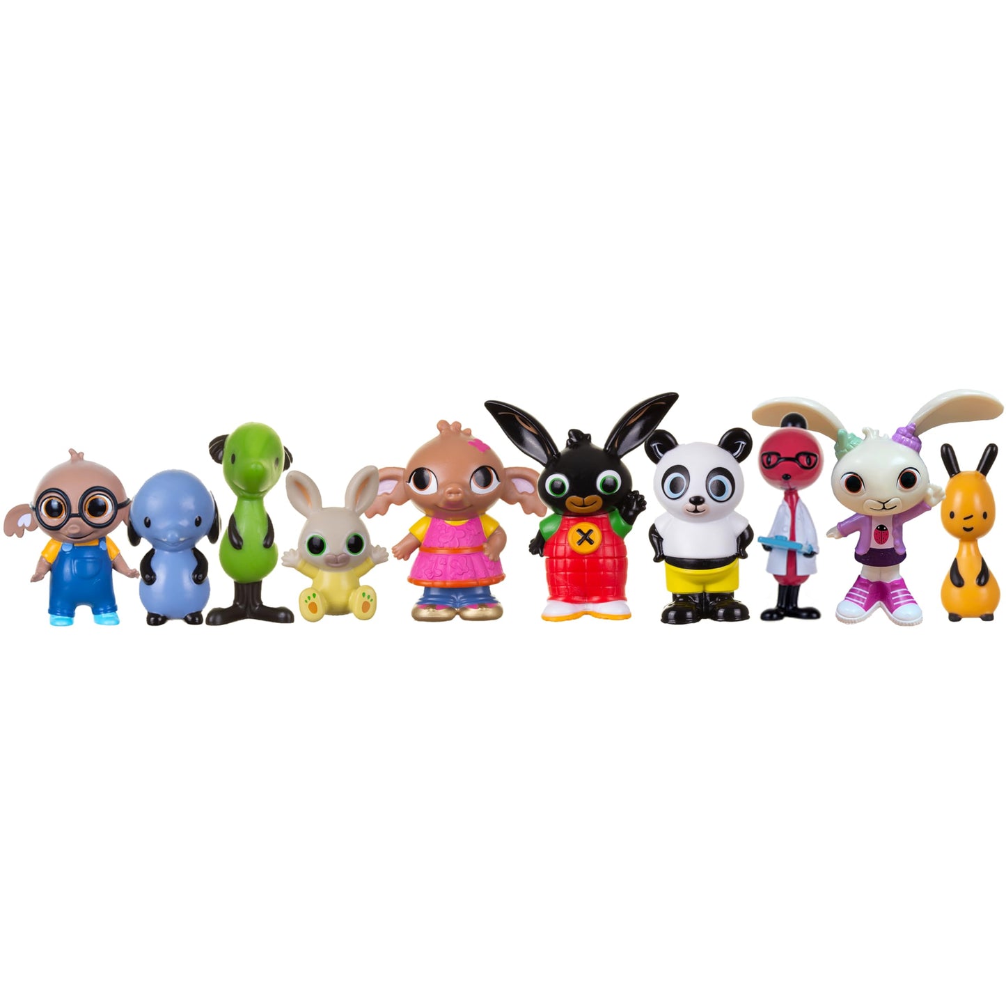 Bing - 10 figures set friends in one pack - with these figures you can recreate all scenes from the popular childrens series - 