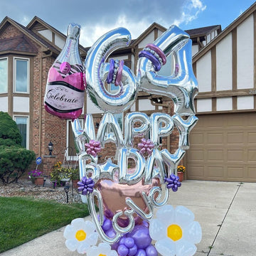 4 Number Balloons Silver 4 Balloons Number 40 Inch Number 4 Foil Mylar Balloons For 4 Birthday Anniversary Events Party