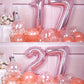 Aule 40 Inch Big Rose Gold 7 Balloon Number Large Foil Helium Number Balloons 0-9 Jumbo Giant Happy 7Th Birthday Party Decoratio