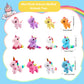 24 Pack Mini Stuffed Unicorn Animal Toys Bulk Cute Small Plush Unicorn Rainbow Tuffed Unicorn For Christmas Easter Wedding Birth