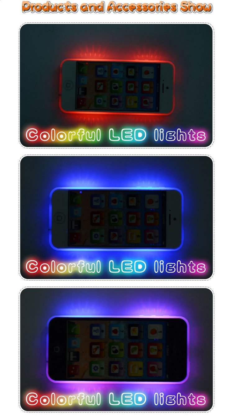 Cooplay Baby IQ Phone Toy Play Music Phone Shape Early Electronic Mobile Songs Learning Smartphone Toddler Education Lights for