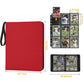 GERMUN 9 Pocket Card Binder  enhanced Zip Trading Card Binder  720 Double Sided Pocket PU Card Collection Binder  Collector Card Album  Card Folder for MTG  TCG  Sports Cards  Game Cards (RED)
