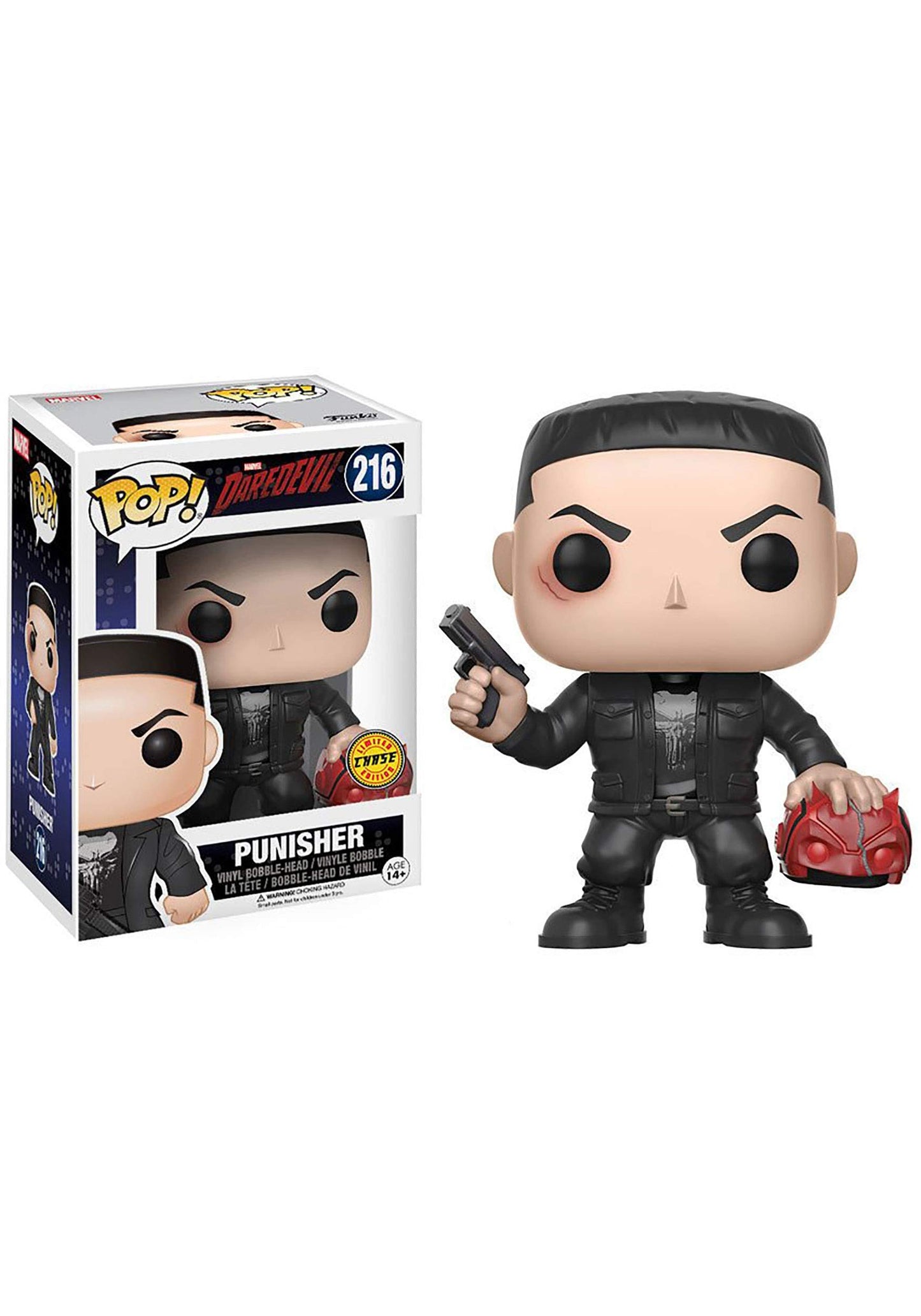 Funko POP! Daredevil TV - Punisher Vinyl Figure, Standard Size, Black, Model 11092