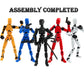 Gmajdar 4Pcs Assembled Titan T13 Action Figures Set - Robot Action Figure Fidget Toys For Boys Lucky Dummy Nova N13 Anime Figure