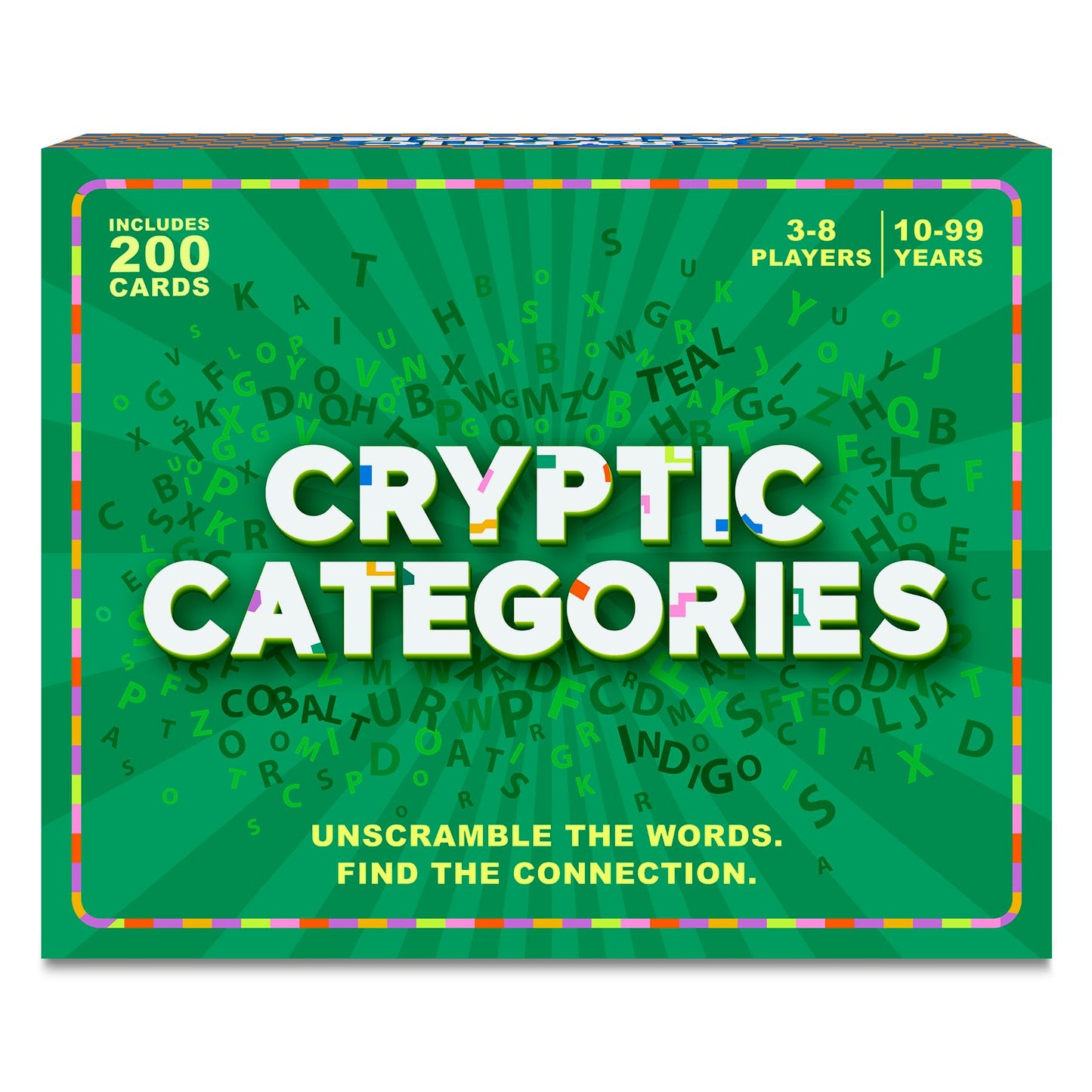 Gouda Games Cryptic Categories - Quick-Thinking Brain Game, Fast-Paced Word Unscramble Card Game For Kids, Teens & Adults, Perfe