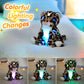 BSTAOFY Light Up Cheetah Plush LED Night Light - 10'' Stuffed Animal, 100% PP Cotton, Glow in the Dark, Model YZTF0323