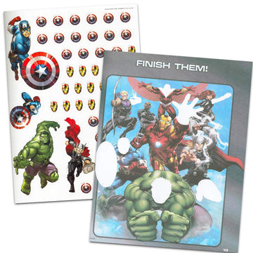 Marvel Avengers Coloring & Activity Book With Stickers ~ Over 500 Stickers ~ Captain America, Iron Man, Hulk, Thor, And More!
