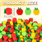 JUNEBRUSHS 150pcs Apples Erasers for Kids Bulk, Welcome Back to School Gifts Mini Apples Erasers for First Day of School Teacher