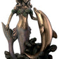 Mermaid With Dolphin Figurine Decoration Statue