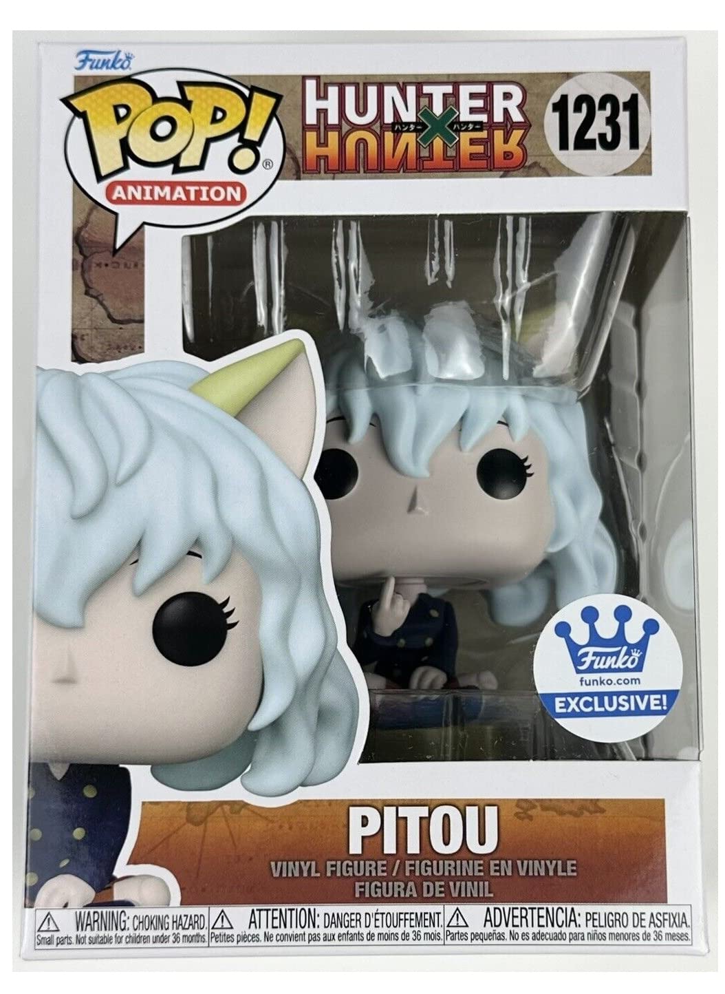 Funko Hunterxhunter Pitou Shop Exclusive Pop Bundled With Pop Protector 66846 Multicolor