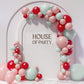 House Of Party Pink And Green Balloon Garland Kit 120 Pcs - Mint, Red And Pink Balloons Arch For Graduation, Wedding, Gender Rev