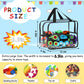 6 Packs Extra Large Toy Storage Bags 12.6  9.25  6.9In With Labels, Reusable Clear Pvc Board Game Storage, Travel Waterproof Org