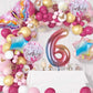 Butterfly Balloons 6th Birthday Decorations for Girls, Butterfly Birthday Party Supplies Fairy Pink Princess Groovy Party Suppli