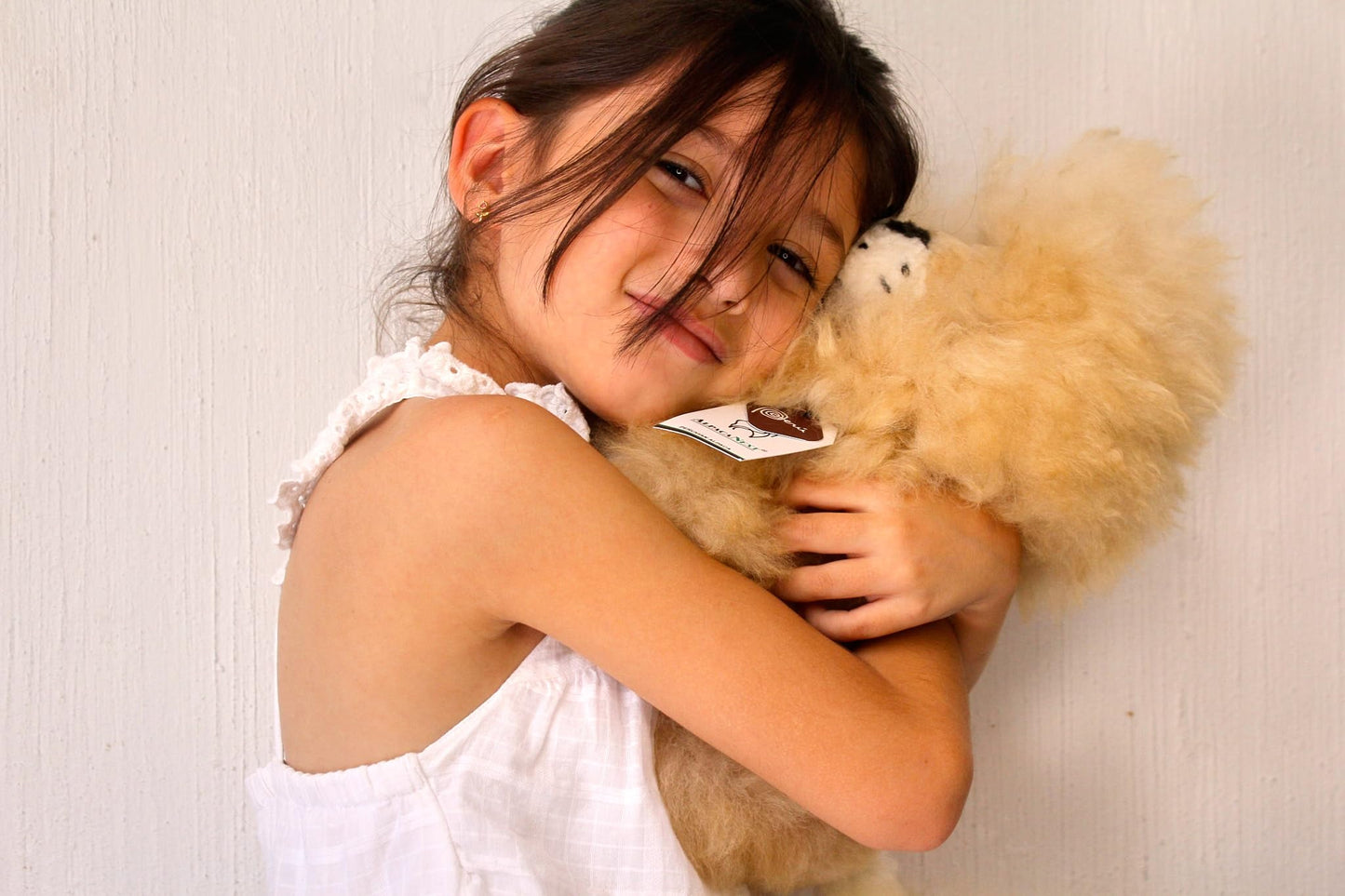 Alpacanext Lion Handmade On Real Alpaca Wool. Alpaca Stuffed Animal. Soft, Cute And Cuddly Alpaka Plush Toy (11 Inches, Beige Ma