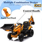 NEECHIPRO 24V Yellow Ride On Excavator for Kids 3-8 - Construction Electric Vehicle with Remote Control, Adjustable Speeds, Digging Arm