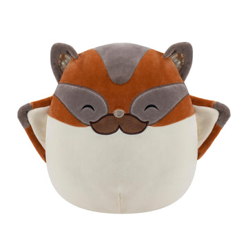 Squishmallows Tansy Brown And Cream Sugar Glider With Mustache