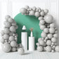 House Of Party Pastel Gray Balloons - Grey Balloon Garland, 5/12/18 Inch Grey Balloons Different Sizes Pack For Graduation Party