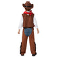 Spooktacular Creations Boys Halloween Cowboy Costume, Deluxe Brown Western Outfit Set, Size S (5-7 yrs), Toddler Dress-up, RolePlay
